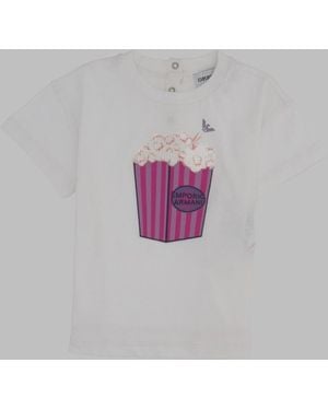 Emporio Armani Popcorn T Shirt - Pink
