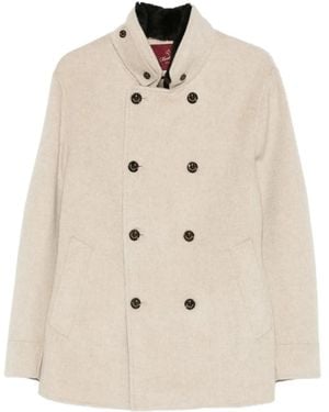 Montecore Double-Breasted Coat - Natural