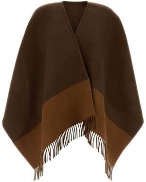 Gucci Wool Blend Cape - Brown
