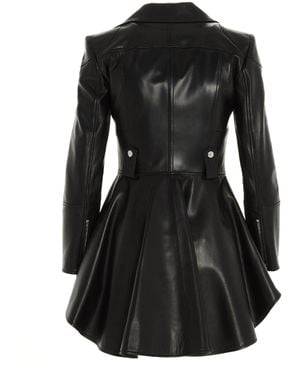 McQueen Peplum Jacket Trench E Impermeabili Nero