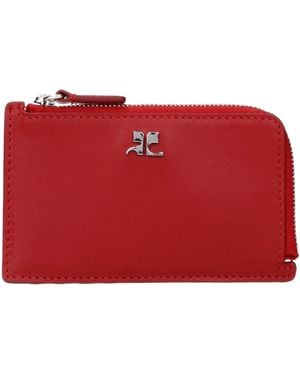 Courreges Purses And Ruby Leather - Red