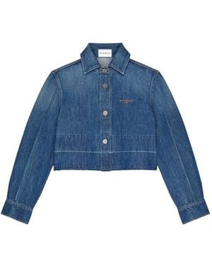 Givenchy Denim Cotton Jacket - Blue
