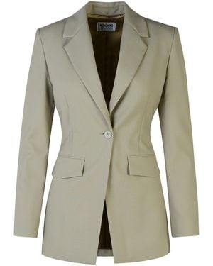 Moschino Wool Blend Blazer - Green