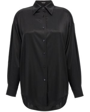 Tom Ford Silk Shirt - Zwart