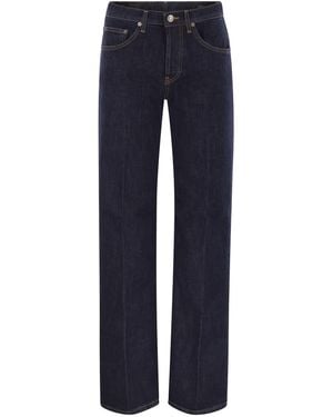 Dondup Jacklyn Wide Leg Stretch Denim Jeans - Blue