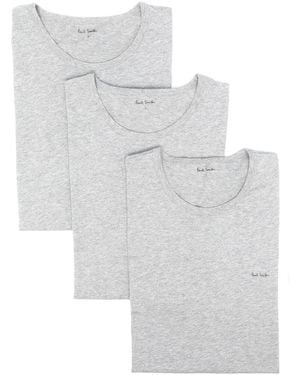 Paul Smith Cotton T Shirt 3Pack - White