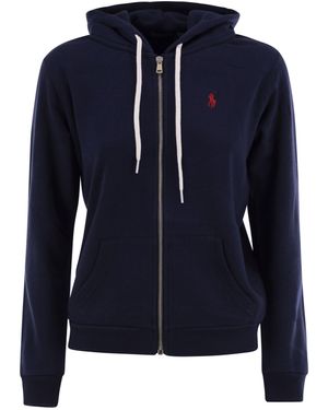 Polo Ralph Lauren Hoodie mit Reißverschluss - Blau
