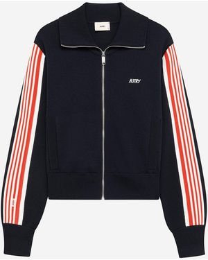 Autry Logoed Viscose Jacket - Blue