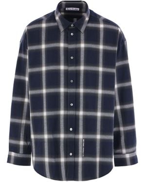 Acne Studios Kariertes Hemd - Blau
