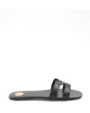 Saint Laurent Mabrouka Sandalen Met Dubbele Bandjes - Wit