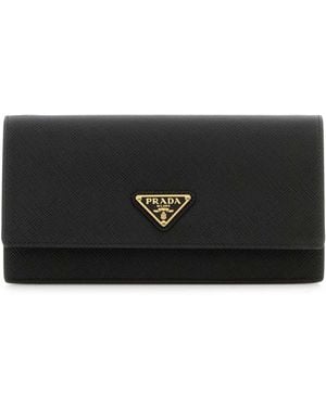 Prada Leather Clutch - Black