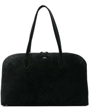 TOTEME Suede Day Tote Bag - Black
