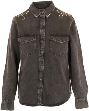 Levi's Katoenen Blouse - Grijs