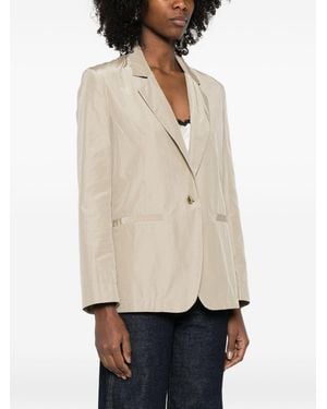 forte_forte Single-Breasted Jacket - Natural
