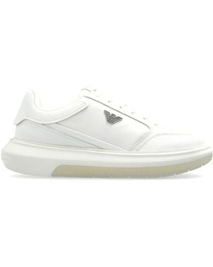 Emporio Armani Logo -Turnschuhe - Weiß