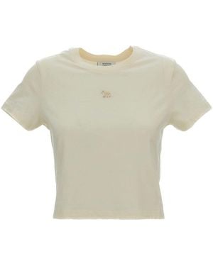 Maison Kitsuné Logo Cotton T-Shirt - White