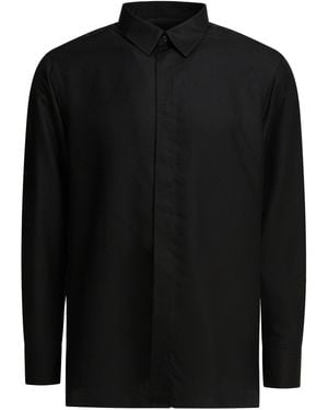 Tom Ford "Drapy Twill" Freizeithemd - Schwarz