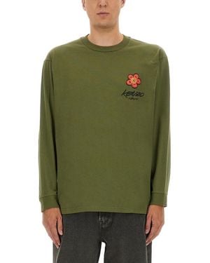 KENZO Relaxed Fit T Shirt - Green