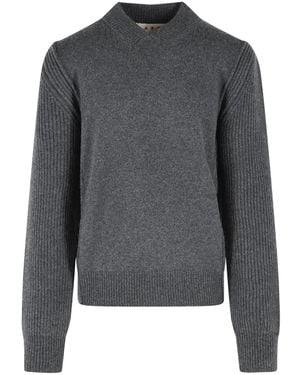 Marni Virgin Wool And Cashmere Jumper - Grey