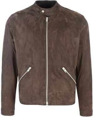 DFOUR® Biker Suede Taglio Vivo - Brown