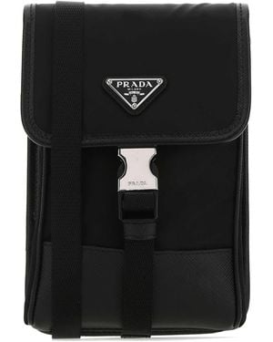 Prada Re Nylon Phone Case - Black
