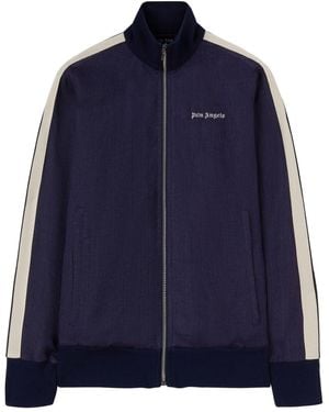 Palm Angels Trainingsjack Met Geborduurd Logo - Blauw