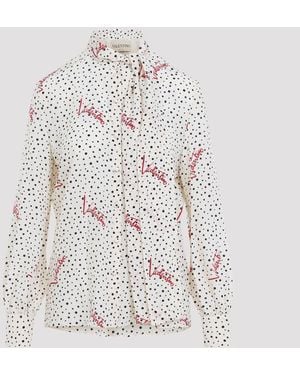 Valentino Bollicine Crêpe Overhemd - Wit