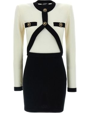Balmain Short Dresses - Black
