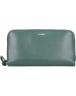 Jil Sander Wallet/Sage Leather - Green