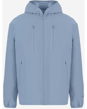 Save The Duck Nylon Jack Met Capuchon - Blauw