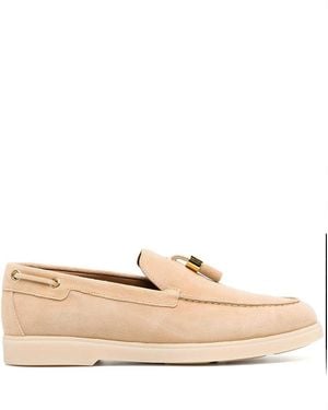 Giuseppe Zanotti Elegant Suede Ballerinas For - Natural