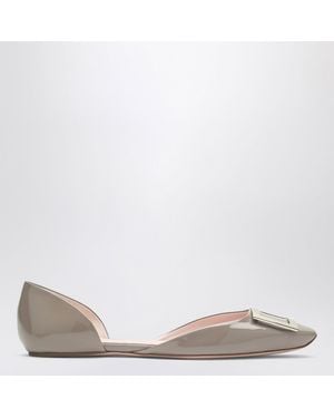 Roger Vivier Trompette Dorsay Ballerinas - Brown