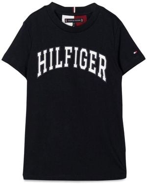 Tommy Hilfiger M/C Varsity T-Shirt - Black