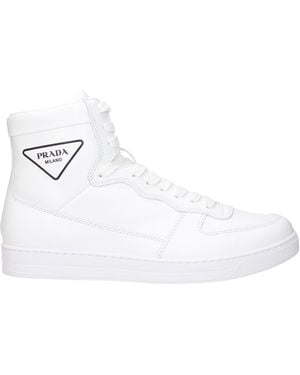 Prada Trainers Uomo Pelle Bianco - White