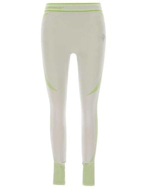 CASABLANCA Leggings With Logo Appliqué - Green