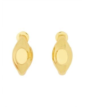 Patou Signet Earrings - Metallic