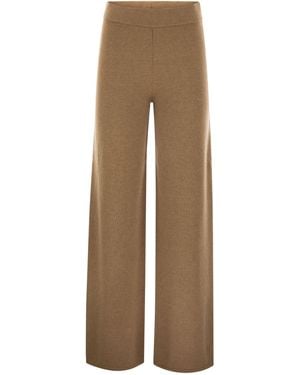 Max Mara Moritz Wool And Cashmere Pants - Natural