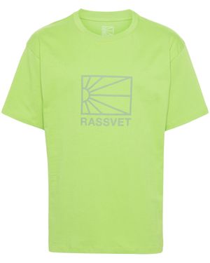 Rassvet (PACCBET) Big Logo Tee Shirt Knit Pacc14T002 - Green
