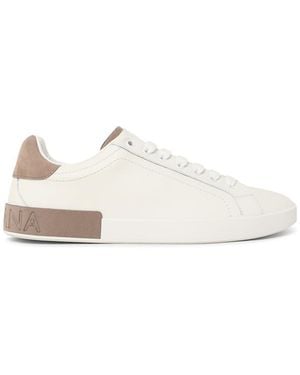 Dolce & Gabbana Dolce & Gabbana 'Portofino' Leather Trainers - White