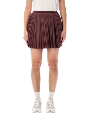 Nike Pleated Mid-Rise Skirt - Red