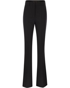 Sportmax Pantalón acampanado ajustado Febe - Negro