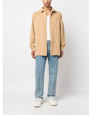 ERL Unisex Cordhirt gewebt - Blau