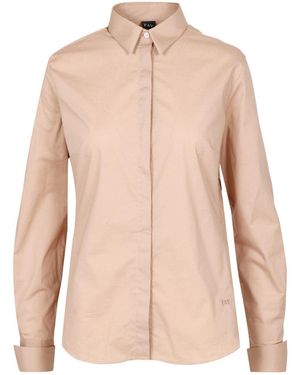 Fay Hemden Beige - Pink
