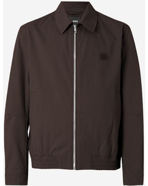 BOSS Stretch Cotton Jacket - Black