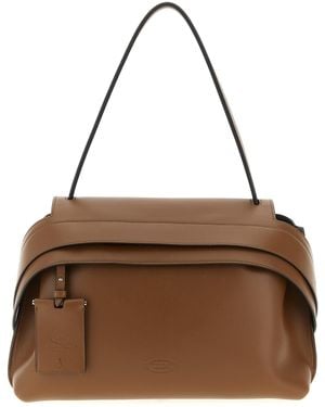 Tod's Tod 's ' Golf 'medium Schoudertas - Bruin