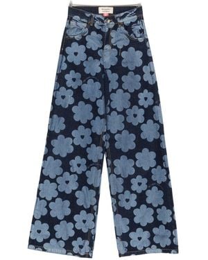 ALESSANDRO ENRIQUEZ Bedruckte Denim-Jeans von - Blau