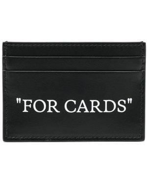 Off-White c/o Virgil Abloh Kartenetui Mit Zitat-Print - Schwarz