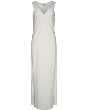 Calvin Klein Tech Texture Bias Ankle Dress - White