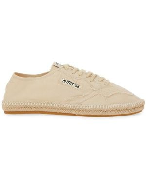 Autry Espadrillas Low Canvas Trainers - Natural