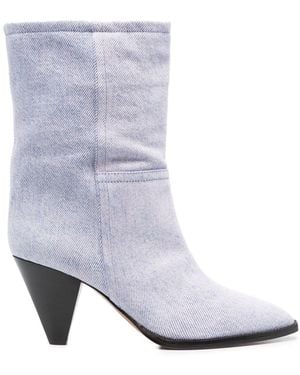 Isabel Marant Rouxa Leather Boots - White